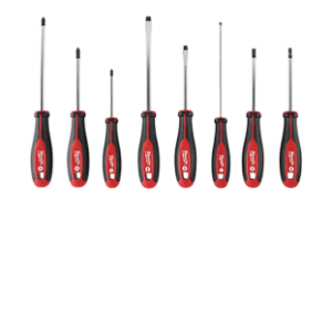 JUEGO DE 8 DESTORNILLADORES CON EJE HEXAGONAL